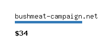 bushmeat-campaign.net Website value calculator