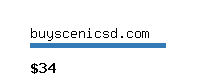 buyscenicsd.com Website value calculator