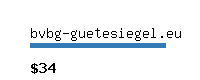 bvbg-guetesiegel.eu Website value calculator