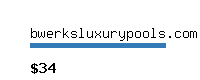 bwerksluxurypools.com Website value calculator