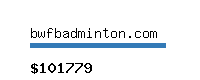 bwfbadminton.com Website value calculator