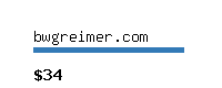bwgreimer.com Website value calculator
