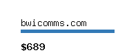 bwicomms.com Website value calculator
