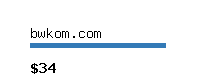 bwkom.com Website value calculator