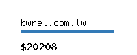 bwnet.com.tw Website value calculator