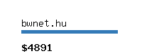 bwnet.hu Website value calculator