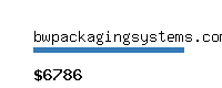 bwpackagingsystems.com Website value calculator