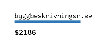 byggbeskrivningar.se Website value calculator