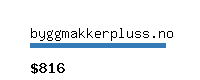 byggmakkerpluss.no Website value calculator