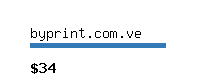 byprint.com.ve Website value calculator