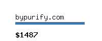 bypurify.com Website value calculator