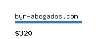 byr-abogados.com Website value calculator