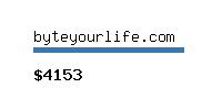 byteyourlife.com Website value calculator