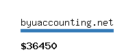 byuaccounting.net Website value calculator