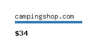 campingshop.com Website value calculator