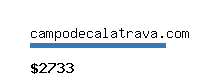 campodecalatrava.com Website value calculator