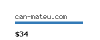 can-mateu.com Website value calculator