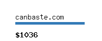 canbaste.com Website value calculator