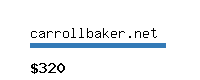 carrollbaker.net Website value calculator