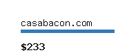 casabacon.com Website value calculator