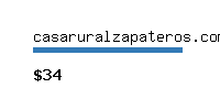 casaruralzapateros.com Website value calculator