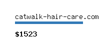 catwalk-hair-care.com Website value calculator