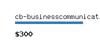 cb-businesscommunication.com Website value calculator