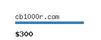 cb1000r.com Website value calculator