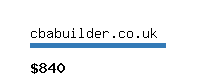 cbabuilder.co.uk Website value calculator