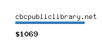 cbcpubliclibrary.net Website value calculator