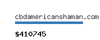 cbdamericanshaman.com Website value calculator