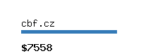 cbf.cz Website value calculator