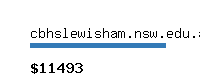 cbhslewisham.nsw.edu.au Website value calculator