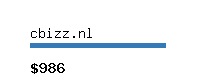 cbizz.nl Website value calculator