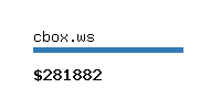 cbox.ws Website value calculator