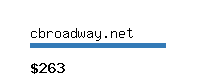 cbroadway.net Website value calculator