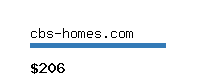 cbs-homes.com Website value calculator