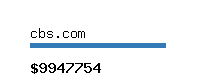 cbs.com Website value calculator