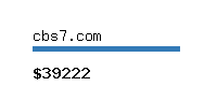 cbs7.com Website value calculator