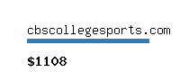 cbscollegesports.com Website value calculator