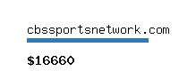 cbssportsnetwork.com Website value calculator