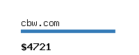 cbw.com Website value calculator