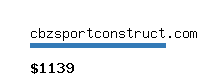 cbzsportconstruct.com Website value calculator