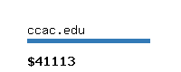 ccac.edu Website value calculator