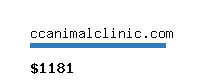 ccanimalclinic.com Website value calculator