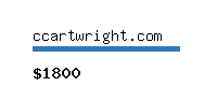 ccartwright.com Website value calculator