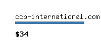 ccb-international.com Website value calculator