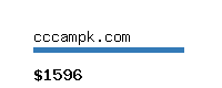 cccampk.com Website value calculator