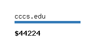 cccs.edu Website value calculator