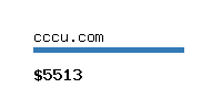 cccu.com Website value calculator